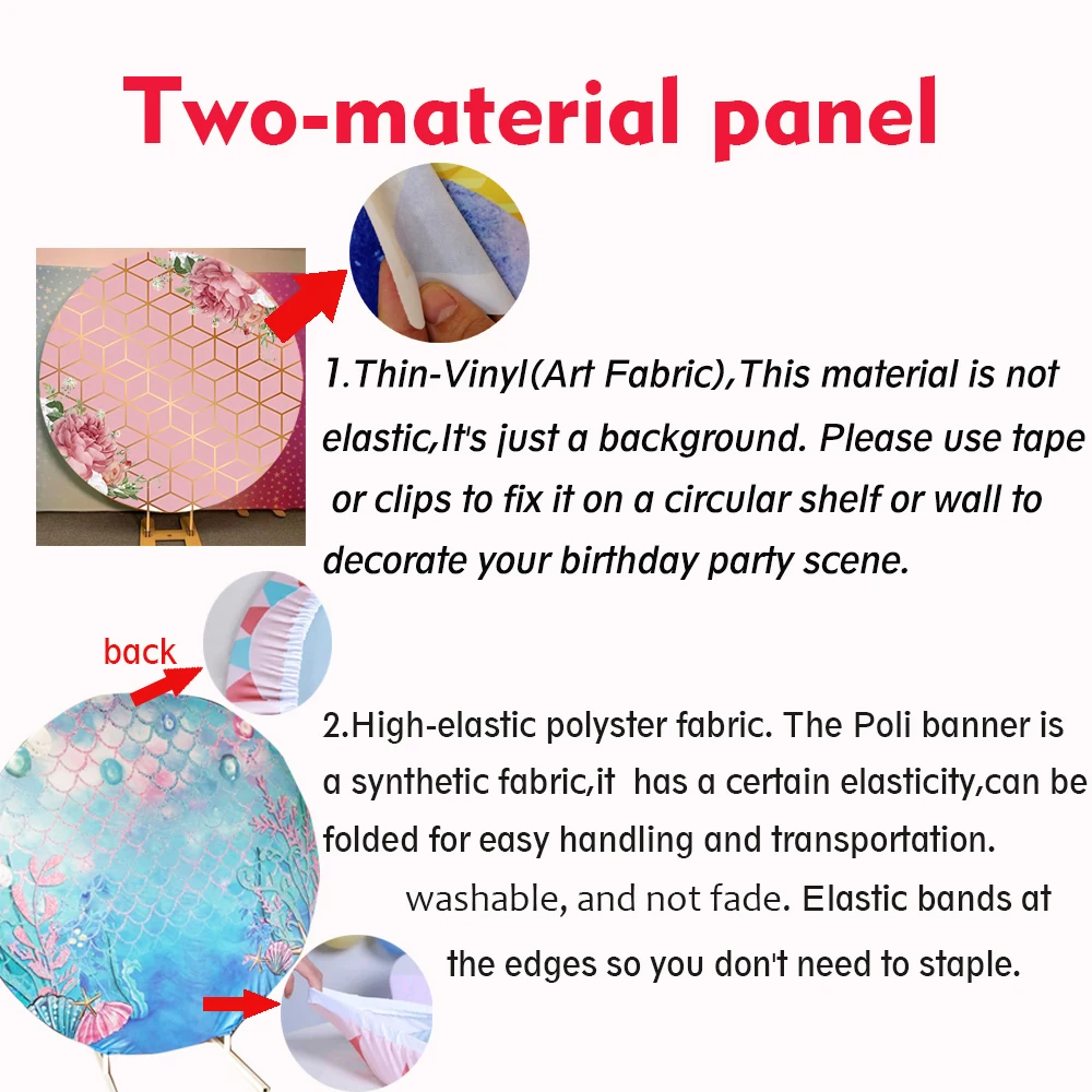 Круглый фон для фотосъемки Золотой блестящий Блестящий баннер для вечеринки в честь Дня Рождения Круглый фон для фотосъемки десертный торт стол виниловый