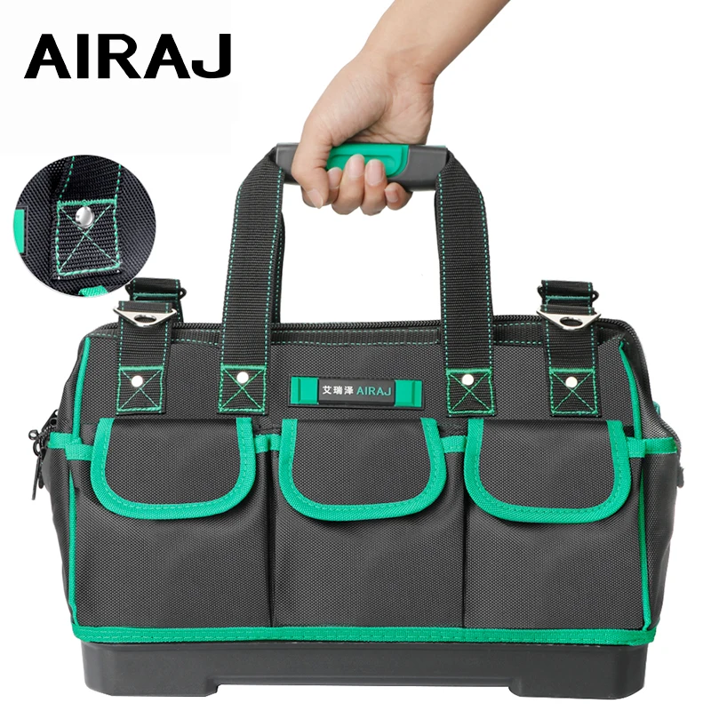 AIRAJ 2020 Tool Bag,Simple/Classic/Upgrade/Flagship Thick Waterproof Large Capacity Multi-function Electrician Bags