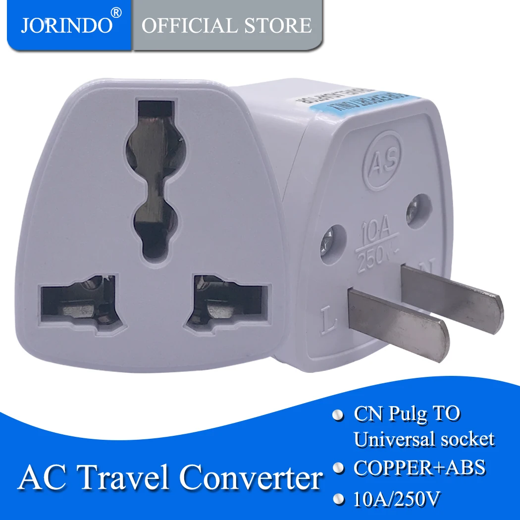 Jorindo eua 1-15p canadá japão tailândia macho para eua ue au reino unido 2 pinos adaptador de viagem de energia ac tomada elétrica conversor pop
