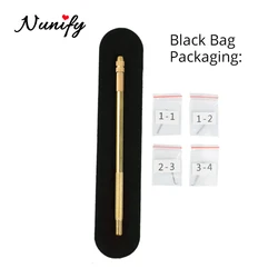 Nunify Aluminium Golden Handle Pulling Lacing Needle Hair Extension Wig Making Kit Ventilating Needles For Wig Making Hair