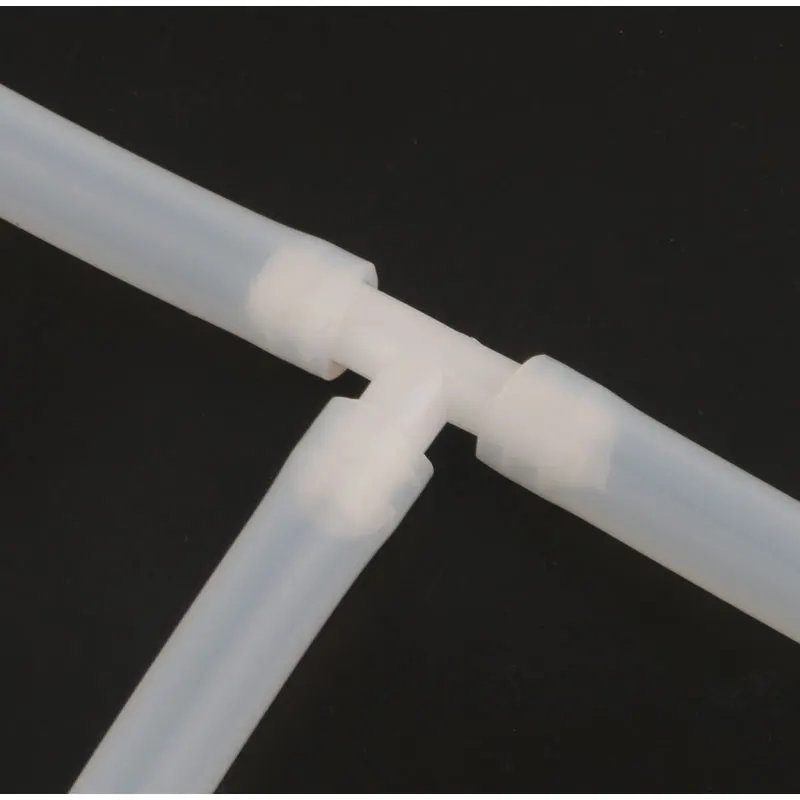 موزع مياه اكسسوارات T-نوع تي شيرت موصل مترابطة واجهة 10.5 مللي متر متساوية القطر تي شيرت سيليكون أنبوب مطاط أنابيب هواء تي شيرت