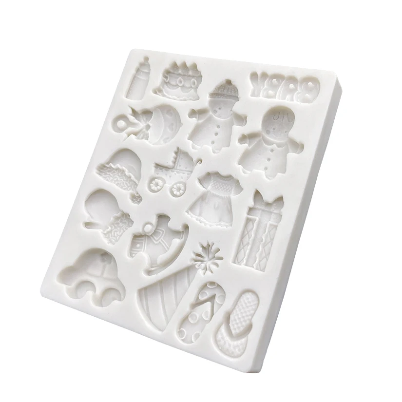 BABY Silicone Sugarcraft Mold Resin Tools Cupcake Baking Mould Fondant Cake Decorating Tools
