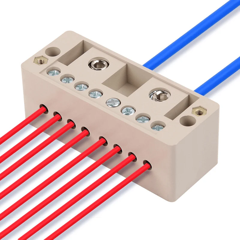 Two-in-eight-out Junction Box Splitter Terminal Block Flame-retardant Plastic Wire Connector Electrical Accessories