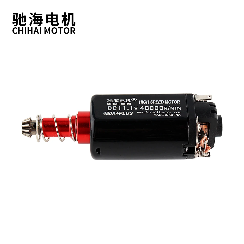 chihai motor CHF-480A+PLUS Long Type D Hole High Speed Ordinary AEG Motor For Gel Blasters Ver.2 Gearbox Series