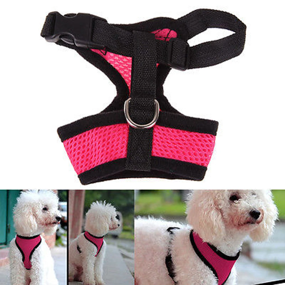 

Fashion Mesh Dog Harness Convenient Adjustable Pet Control Safety Strap Mesh Vest For Dog Cat Soft Comfortable Pets Harnesses