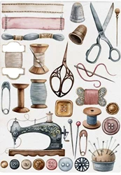 Sew Scissors Transparent Clear Silicone Stamp/Seal For DIY Scrapbooking/photo Album Decorative Clear Stamp tampons Lace