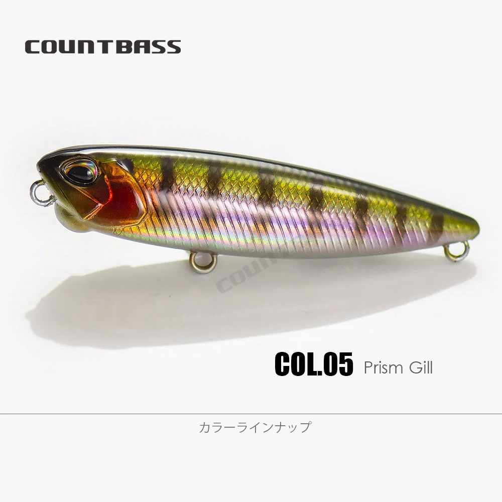 COUNTBASS Walking Baits 65 mm 85 mm 100 mm Topwater Angelköder Floating Stick Wobbler Leurre de Surface Plug Angler's Tackle
