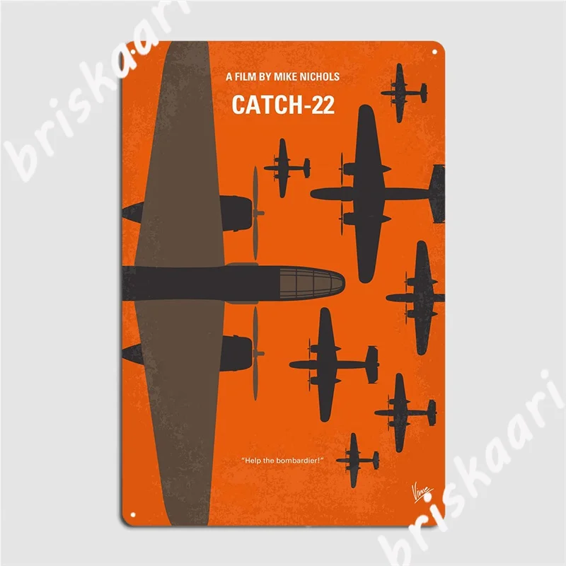 

Catch 22 Poster Metal Plaque Pub Garage Plates Pub Vintage Tin Sign Poster