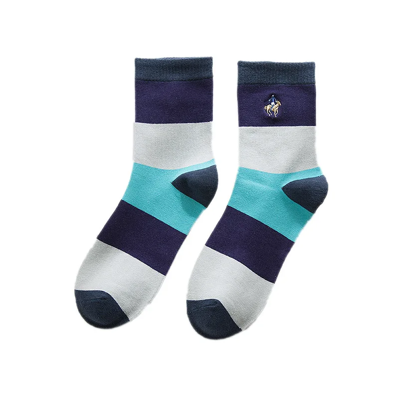 PIER POLO Socks Fashion Brand Men Socks 5 Pairs/Lot Crew Cotton Socks Embroidery Casual Socks Men Factory Wholesale