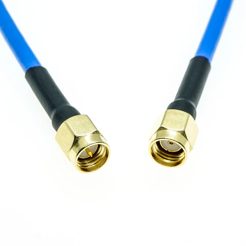 RPSMA mannelijk naar SMA mannelijk connector RG405 RG-405 semi-flexibele coaxkabel.086\