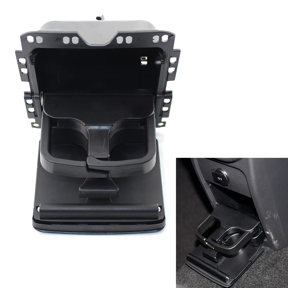 For VW Golf Plus Sharan Tiguan 2008-17 Rear Cup Drink Holder Black 7N0 862 533