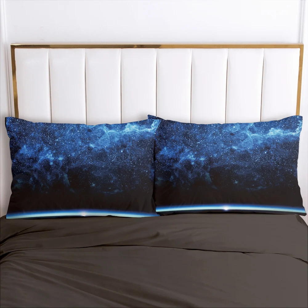 Galaxy Pillow cover Pillow case Bedding Pillowcase Pillowcovers decorative for home 3D 50x75 50x70 Black moon