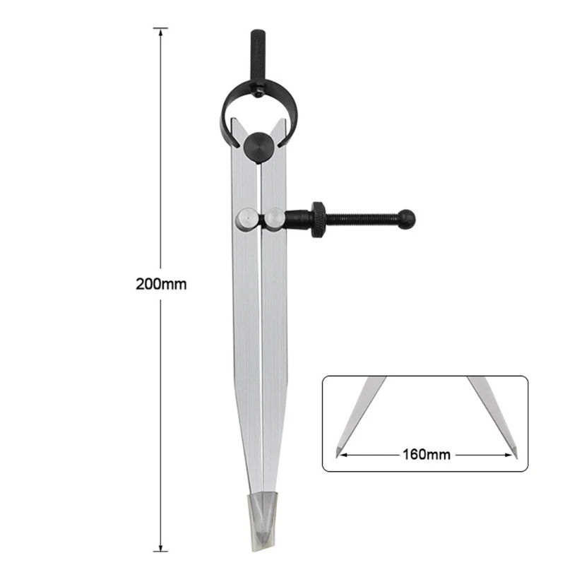 Imagem -05 - Bússola Ajustável em Couro com Tampa Divisor de Aço Carbono Asa Creaser Faça Você Mesmo Linha Rotativa Ferramenta de Calibre de Pinça