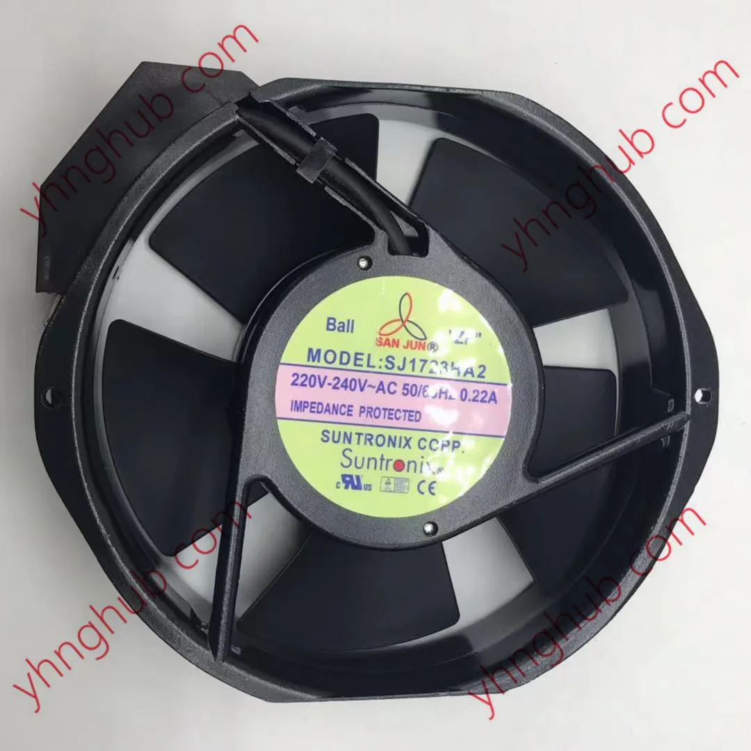 

San Jun SJ1723HA2 AC 220V 0.22A 172x150x50mm Server Cooling Fan