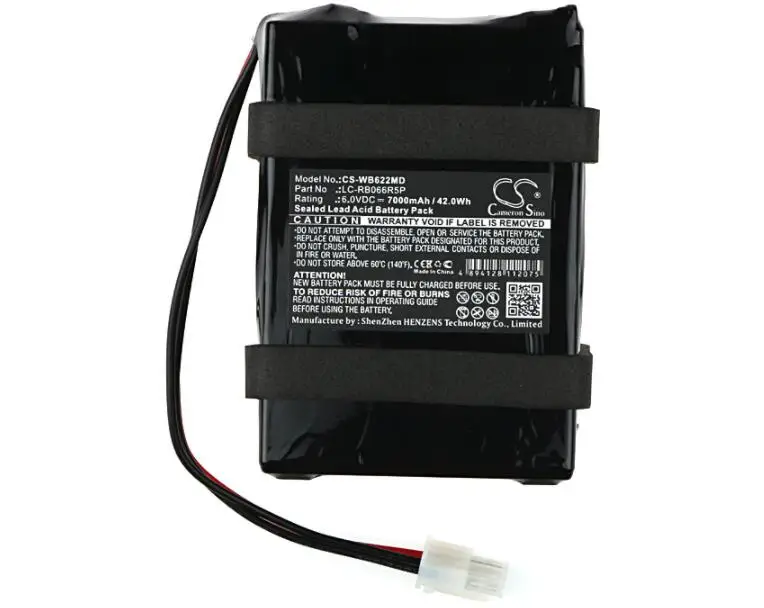 cameron sino 7000mah battery for  WELCH-ALLYN ATLAS 622NO   622NP   622S0  622SO   622SP Part Number LC-RB066R5P