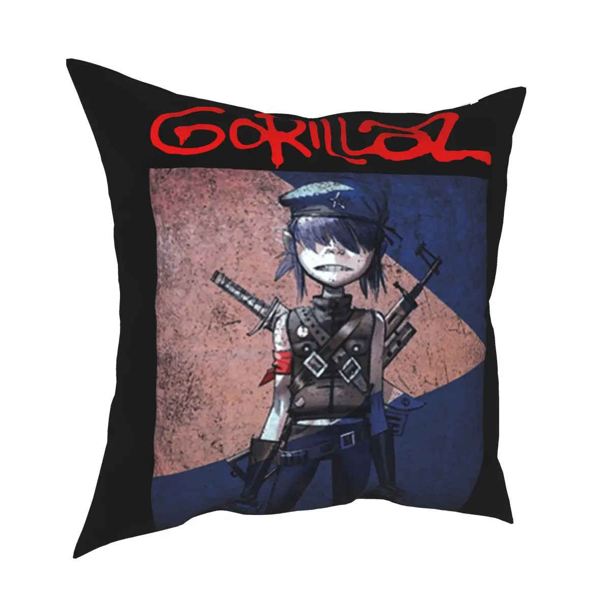 Timothee Chalamet Gorillaz Pillowcase Home Decor Cushion Cover Throw Pillow for Sofa Polyester Double-sided Printing Leisure