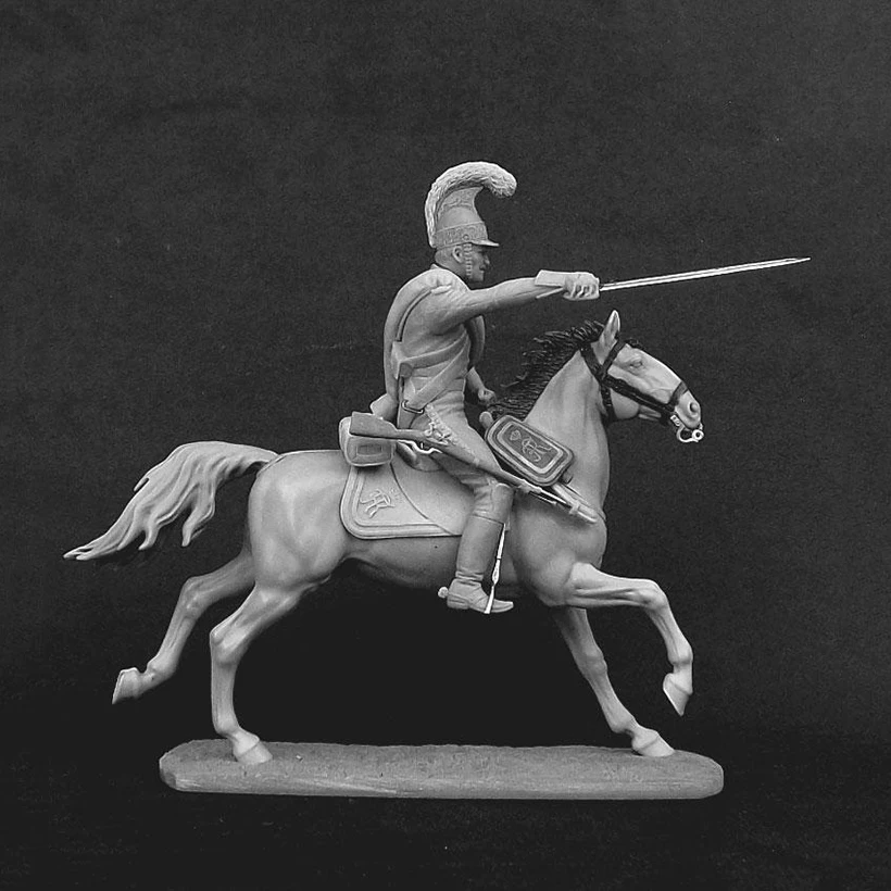 Resin Figure 1/32  ancient man officer sit with horse Model Unassambled Unpainted  Figure Building Kit