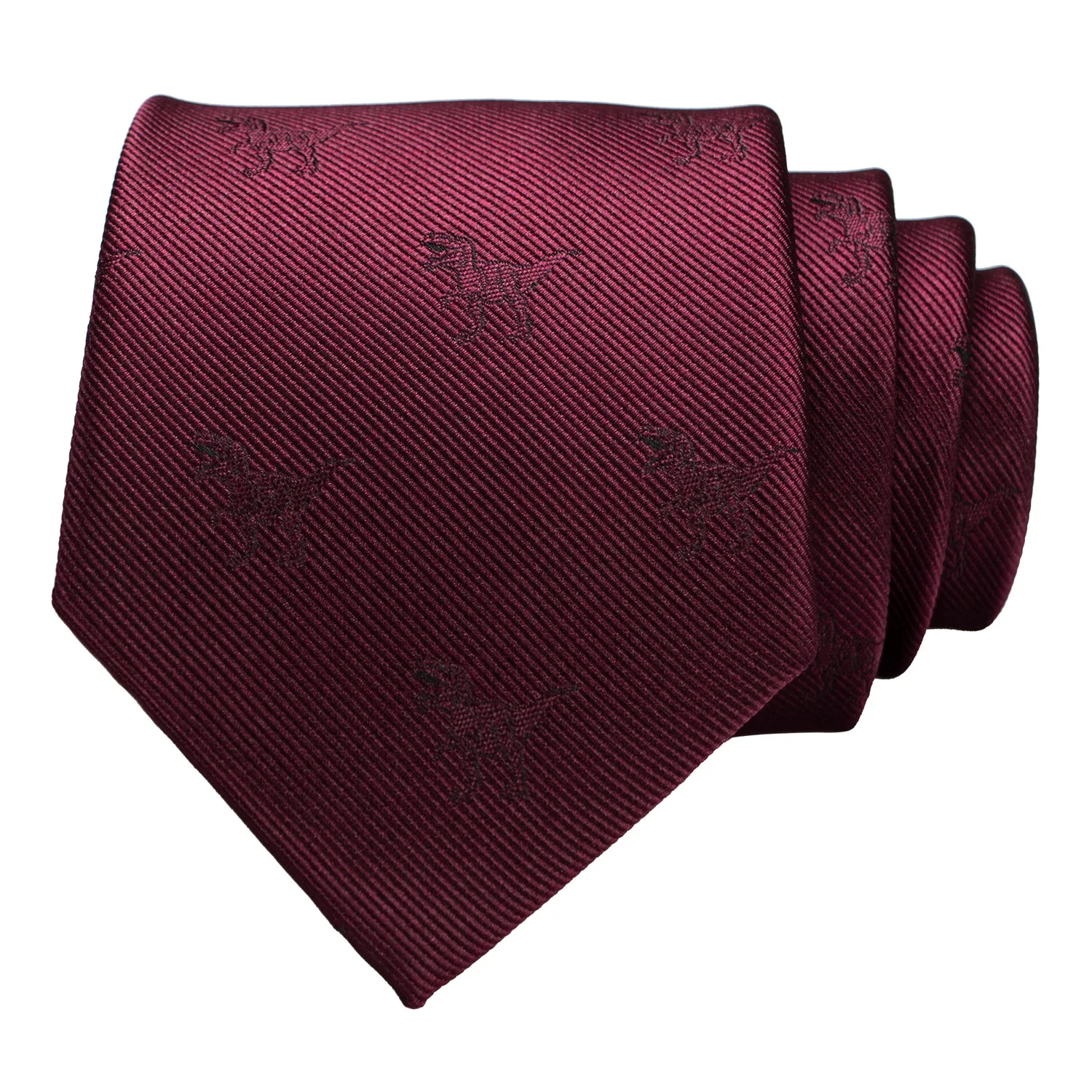 Neues Design Tierkrawatte für Männer, Seidenkrawatte mit Dinosaurier-, Schnecken-, Fuchs- und Flamingo-Motiven, Jacquard, Modisch für Party und Hochzeit, Gravata-Krawatten – Detail 6