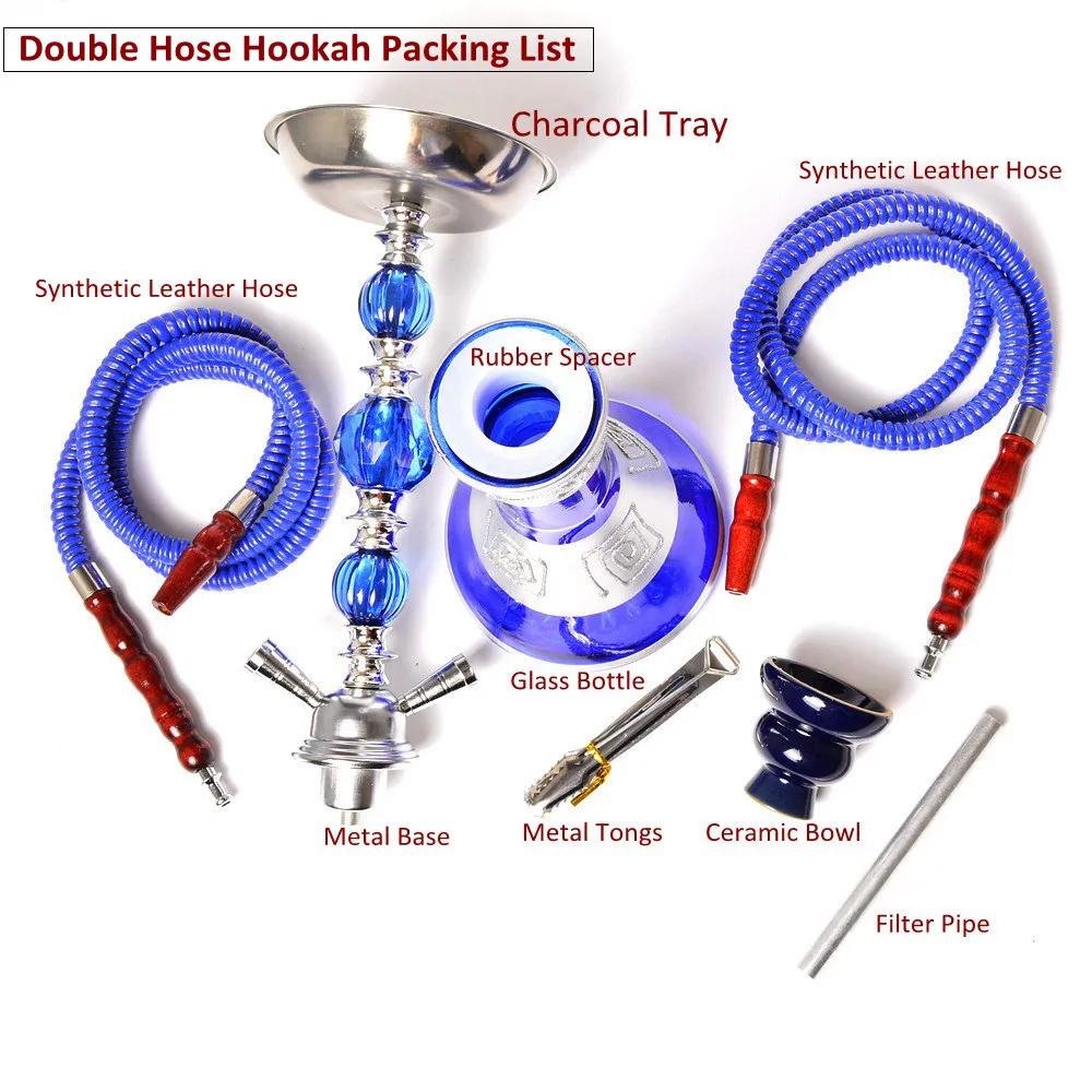 DEJAYA szisza Hookah szklana podróżna piszczałka Chicha Narguile dopełnia Nargile z miseczka ceramiczna Sheesha szczypce do węgla drzewnego akcesoria