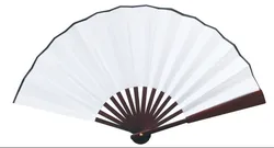 8inch/10inch Blank Sublimation Silk Fan For Sublimation INK Print DIY Gifts Heat Press Printing Transfer