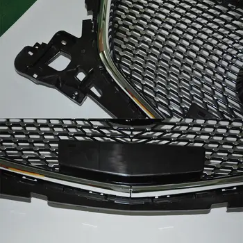 適用於馬自達3 MA3的鑽石賽車格柵,前散熱器網狀保險桿格柵,適用於馬自達AXELA 3 2017 2018 2019 8 最佳銷售 馬自達3前格柵 - №6