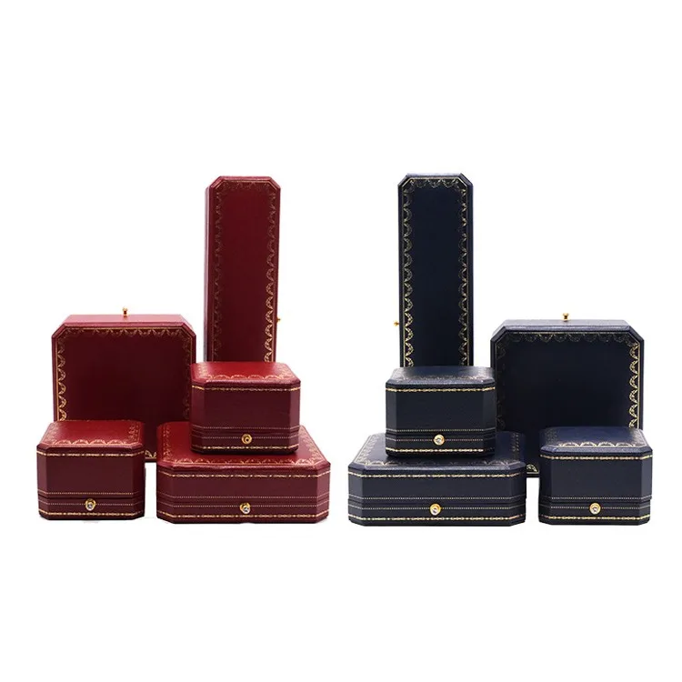 Golden Lace Octagonal Snap Button Jewelry Box Jewelry Storage Box Ring Box Bracelet Box Jewelry Packaging Box