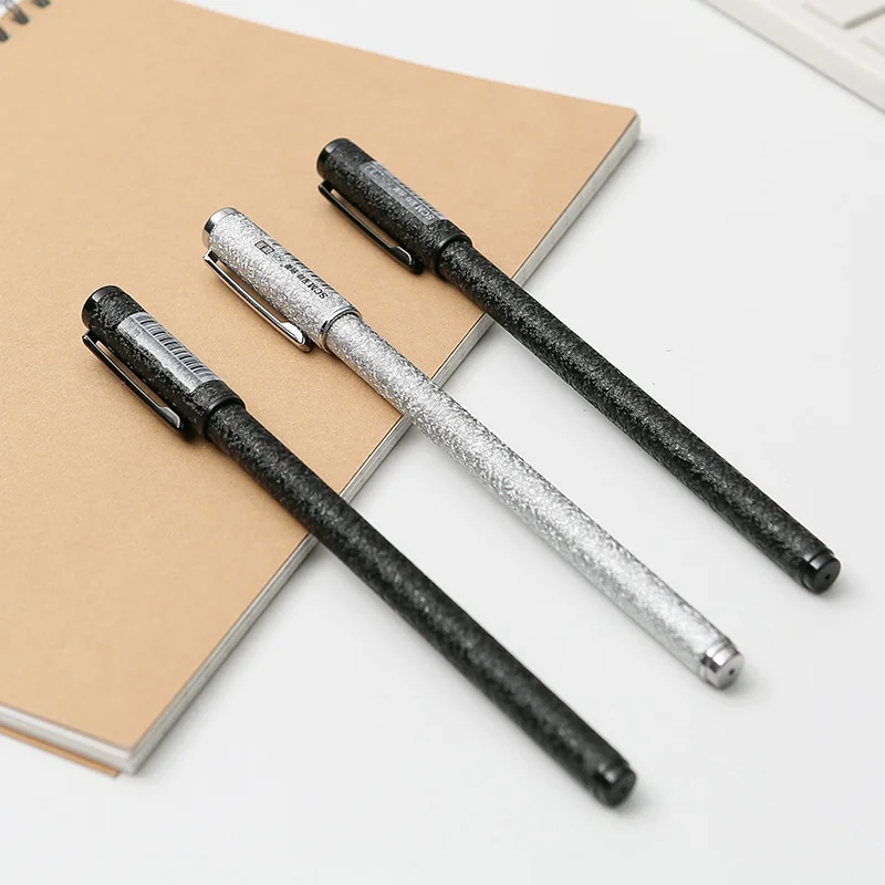 

Scm K-25 Metal Gel Pen 0.5mm Signature Pen Carbon Pen Business Black 1PCS