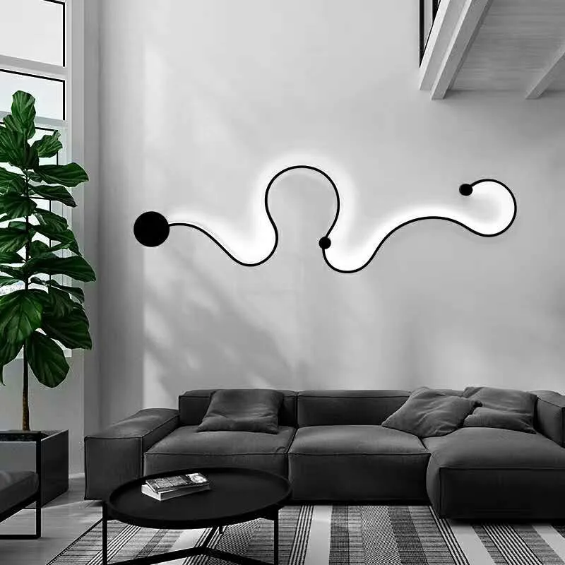 Nodric led wall lamp art deco sconces Living room Bedroom neon led wall light Nodic Design novelty led wall lamp