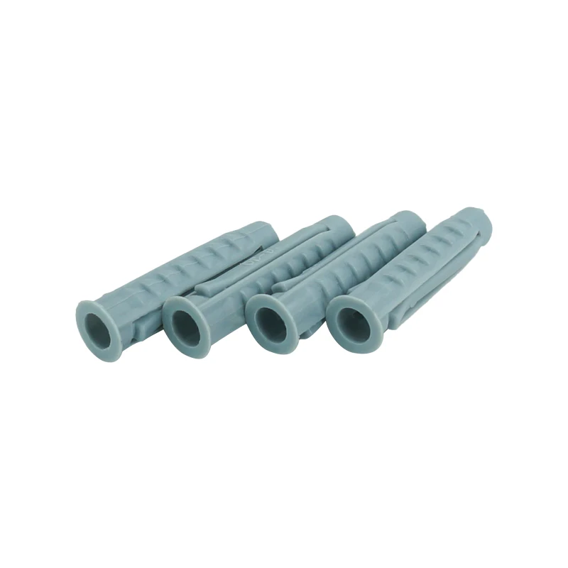 LUHUICHANG plug plastic pipe column expansion tube screw anchor plug wall plugs plastic anchor  wall screw 100pcs