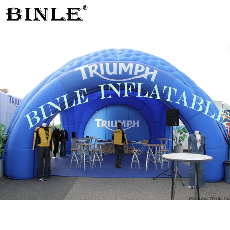 

2019 Hot sales large blue inflatable dome tent/marquee/igloo with removeable doors for party/wedding/advertising event