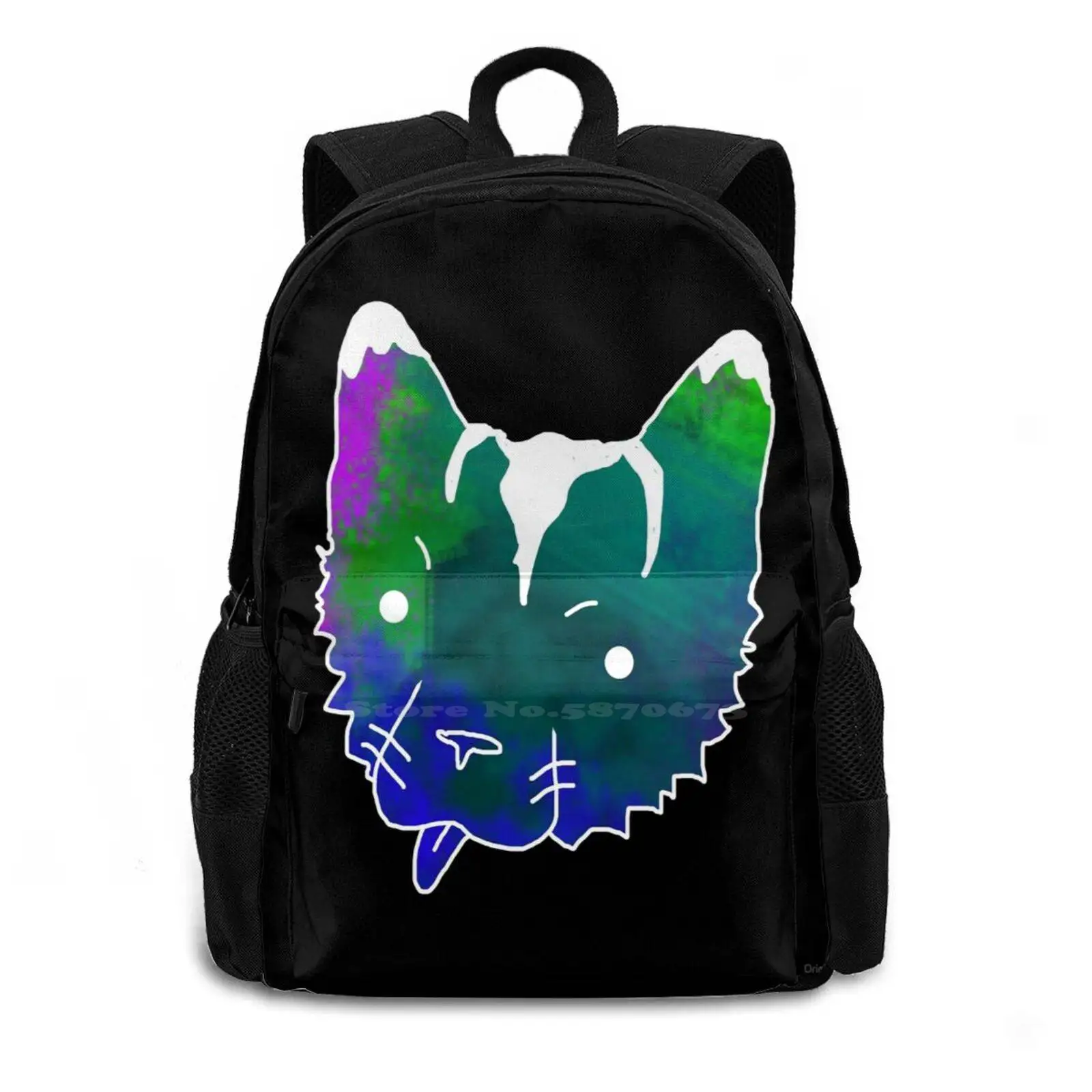 Doctor Nubs Hot Sale Schoolbag Backpack Fashion Bags Space Cat Meow Cute Cartoon Kitty Kitten Weird Cyber Wave Fm Old 90S 80S