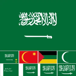 Saudi Arabia 1973 History Flag 3X5ft 90X150cm Ayyubid Dynasty 60x90cm