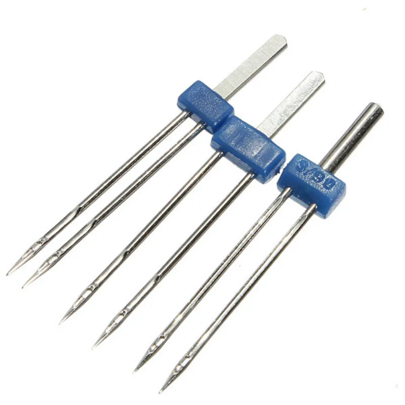 3 pcs Double Needle Set Double-Headed Sewing Machine Needle 2MM 3MM 4MM Double Needle Knitting Tool  Sewing Fabric Accessories