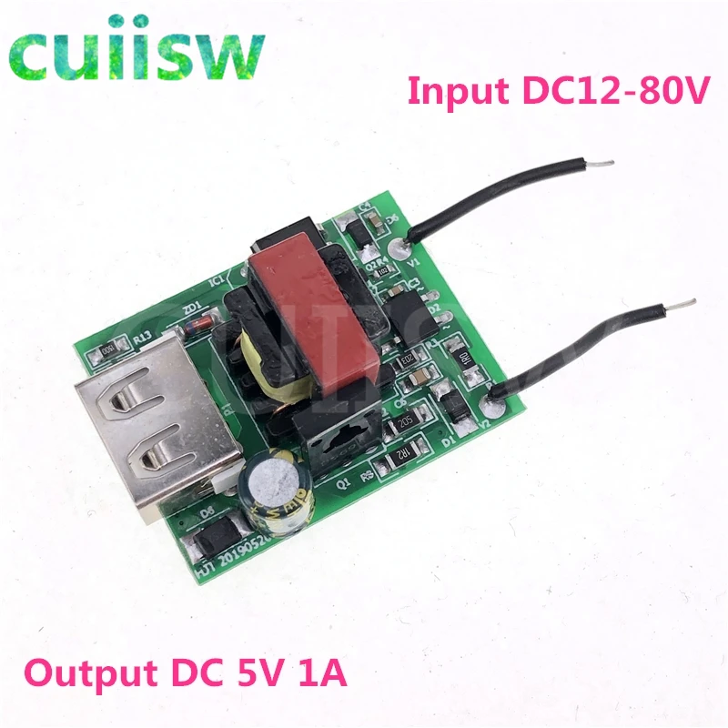 Buck Converter Stabilizer DC-DC Step Down Module 12V 24V 36V 48V 72V to 5V 1A USB Galvanic Isolated Power Supply