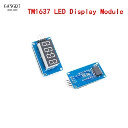 Módulo de pantalla LED Digital TM1637 de 4 Bits para Arduino, 7 segmentos, reloj de 0,36 pulgadas, tubo de ánodo rojo, paquete de placa controladora de cuatro series, 1 piezas