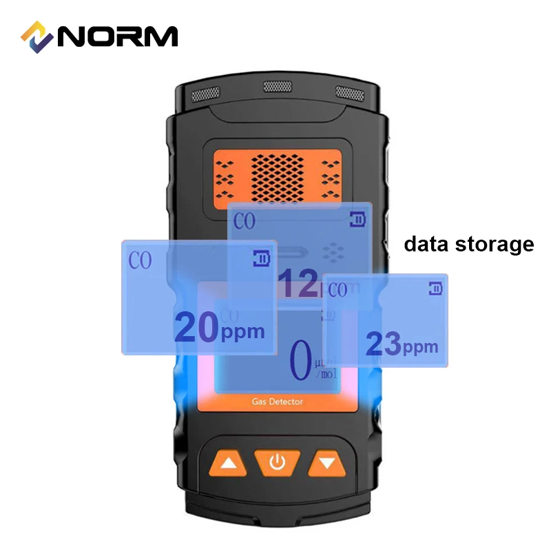 MUFASHA Portable Industry Multi  EX O2 H2S CO Gas Detector Gas Meter