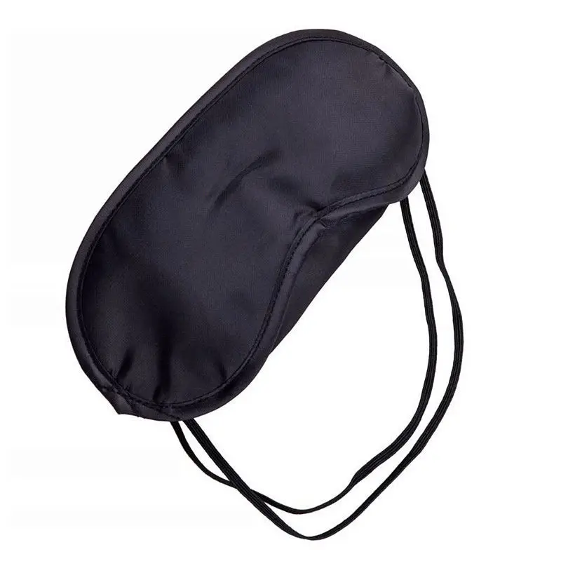 1pc Black Sleep Mask Natural Sleeping Eye Mask Eyeshade Cover Shade Eye Patch Women Men Soft Portable Blindfold Travel Eyepatch