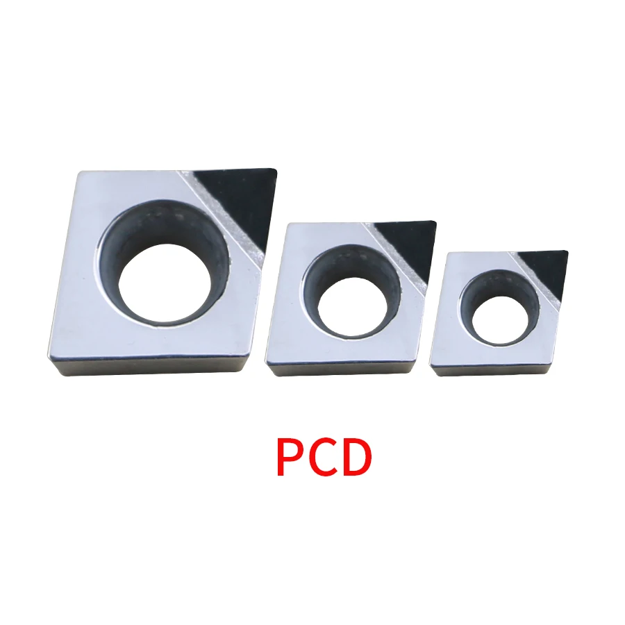 Cuchillas de torneado de diamante, hojas de nitruro de boro cúbico, CCGT060204, CCGT060208, CCGT09T304, CCGT120404, CCGT120408, PCD, CBN, 1 piezas