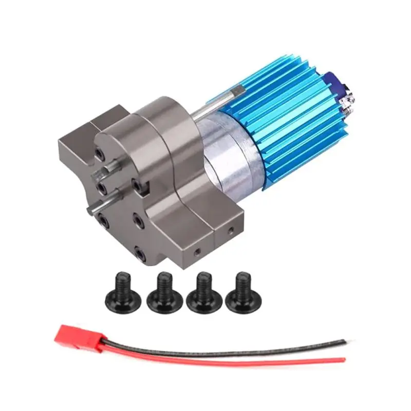 

Premium New 370 Brushed Motor with Alloy Heat Sink Gear Box Set for WPL Henglong C14 C24 B14 B24 B16 B36 4x4 6x6 Upgraded Parts