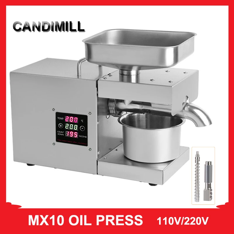 CANDIMILL Household Small Oil Press Oil Extraction Machine Pressing Flaxseed Rapeseed Peanut Oil Processing Equipment