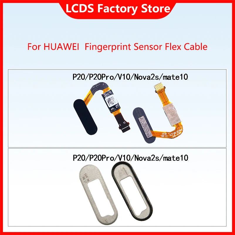 AAA Quality Fingerprint Flex Cable For P20 P20 PRO V10 nova 2S MATE10 Fingerprint Sensor Flex Cable Fingerprint Sensor