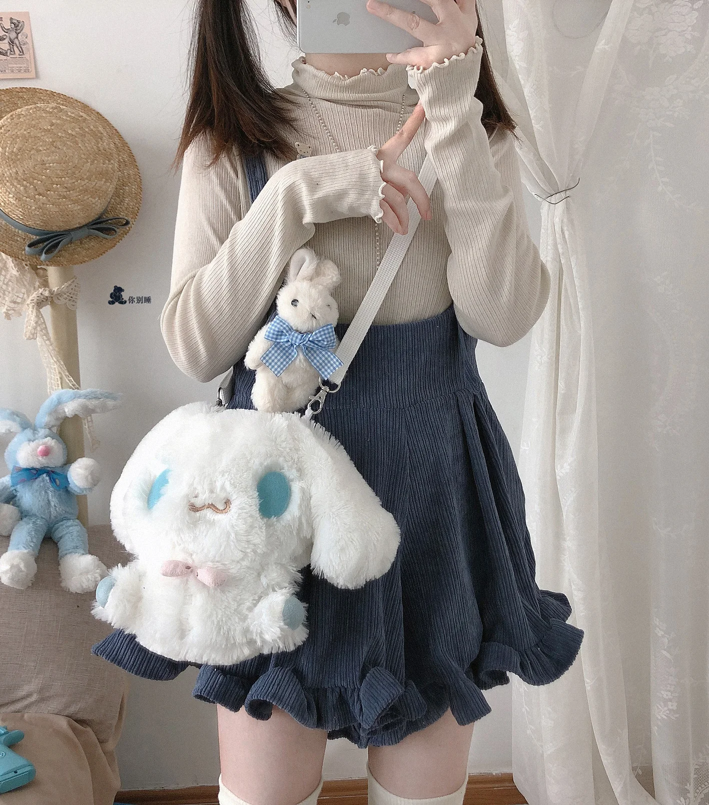 Japnaese Student Süße Mädchen Lolita Nette Bib Hosen Pilz Spitze Weichen Mädchen College Stil Täglichen Tuch Kawaii Mädchen Cosplay Cos loli