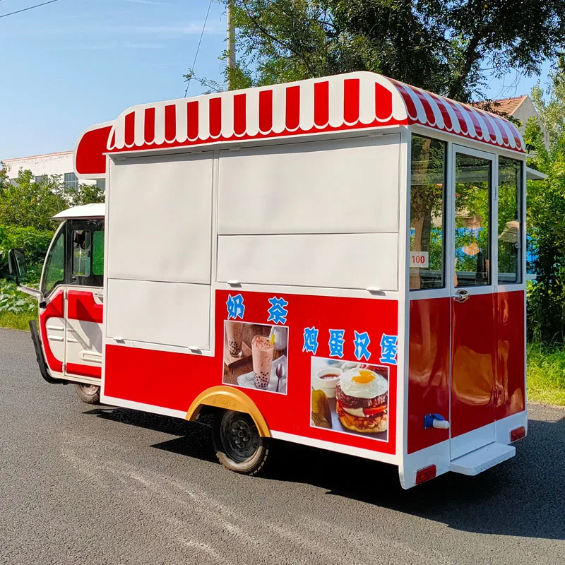 Przyczepa spożywcza Catering pojazd do serwowania żywności mobilny wózek Hot Dog Fast Food Truck mobilny Kiosk z kawą