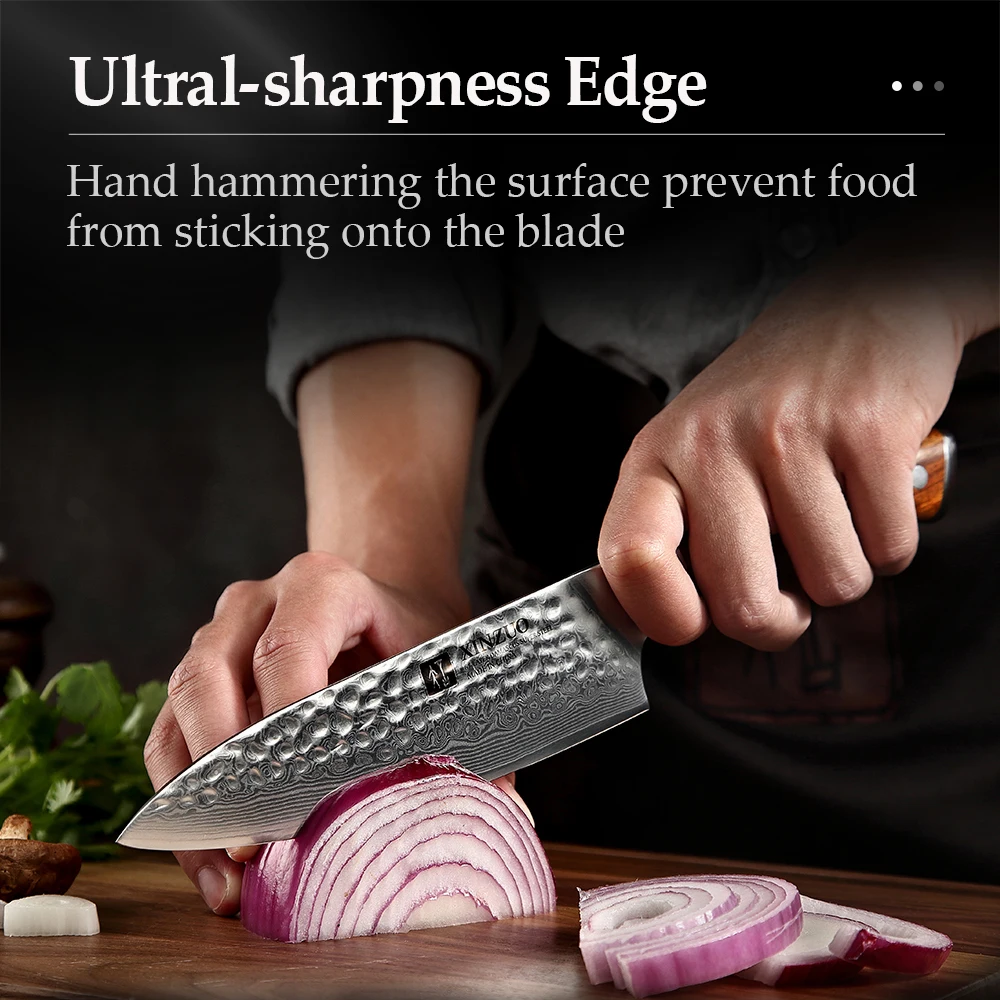 XINZUO 6.5 Inch Chef Knife 67 Layers Damascus Steel Kitchen Knive New Design High Carbon Steel Cooking Knife Gift