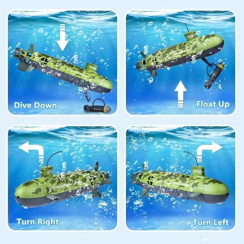 Omnibearing remote control Seawolf upgrade version RC Big submarine 6-Channel 35cm RC Nuclear power Submarine kids toy