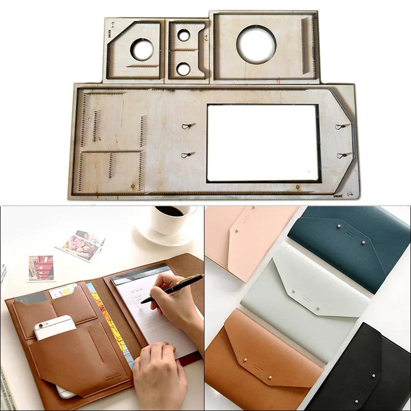 

New Japan A5 Mobile bag, notebook folder Steel Blade Wooden Cutting Dies DIY Leather Template Craft Die Leather Craft Tool Set