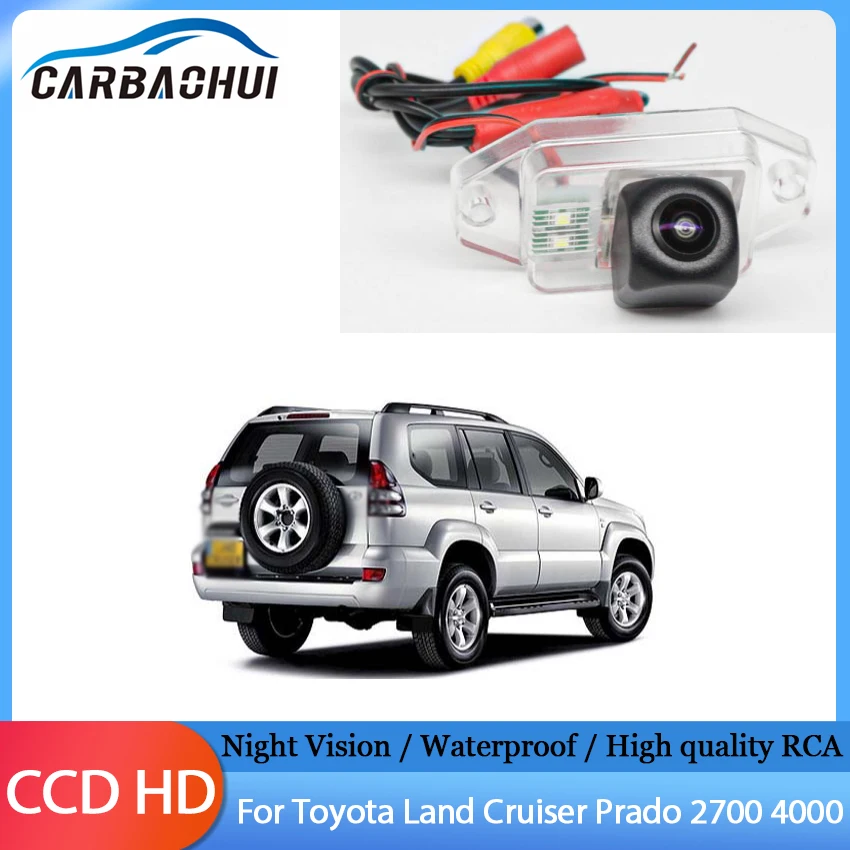 

CCD Car rear view camera backup camera HD Night Vision Waterproof High quality RCA For Toyota Land Cruiser Prado 2700 4000