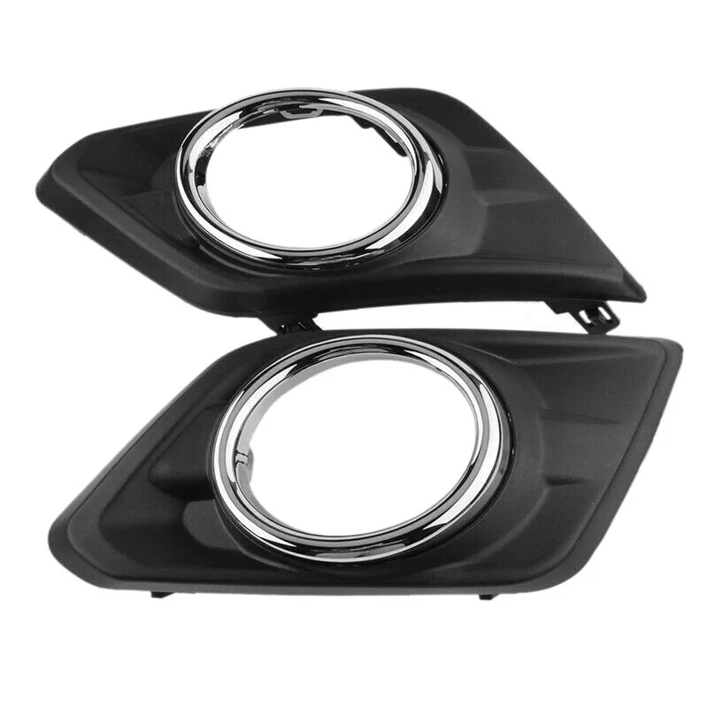 2X Fog Light Covers Set for Nissan X-Trail Rouge 2014 2015 2016 LH+RH Front Lamp Trim Bezels