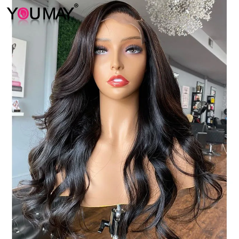 250 Dichtheid Body Wave Kant Voor Menselijk Haar Pruiken Voor Zwarte Vrouwen 360 Kant Frontale Pruik Nep Hoofdhuid Bob 370 sluiting