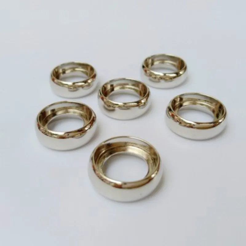 30Pcs Metal Binder Ring DIY Albums Loose-leaf Book Hoops Mushroom Hole Plate Book Binding Disc Round Office Supplies Keychain